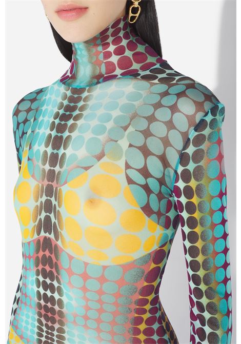 abito lungo donna multicolor JEAN PAUL GAULTIER | 26/01-W-DR131-M018P502710